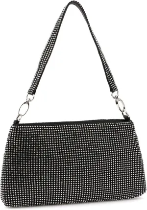 Women's Sparkling Evening Bag Rhinestone Shoulder Bag Party Wedding Handbag and Purse Glitter Clutch Underarm Bagbag2459OWOISS