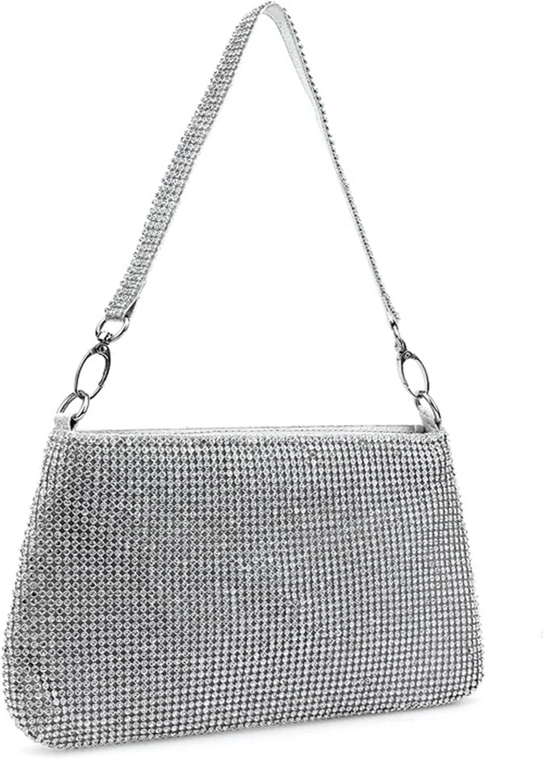 Women's Sparkling Evening Bag Rhinestone Shoulder Bag Party Wedding Handbag and Purse Glitter Clutch Underarm Bagbag869OWOISS
