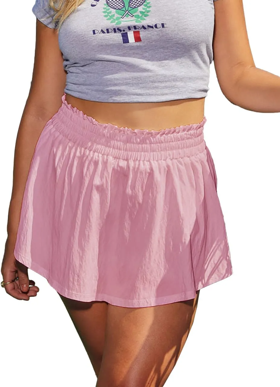 Womens Tennis Skirts Shorts Athletic Golf Skirts for Women High Waisted Running Workout Skorts