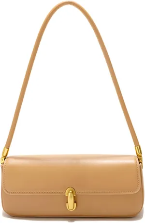 Women's Vintage Handbag PU Leather Fashion Underarm Bag Small Flap Shoulder Bag Simple Outdoor Top Handle Satchel Bagbag1777OWOISS