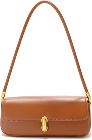 Women's Vintage Handbag PU Leather Fashion Underarm Bag Small Flap Shoulder Bag Simple Outdoor Top Handle Satchel Bagbag1778OWOISS