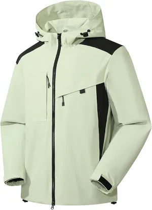 Womens Waterproof Rain Jacket Lightweight Windproof Raincoat Active Outdoor Hiking Trench Coats Windbreaker