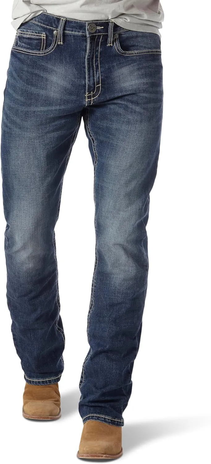 Wrangler mens 20x No. 42 Vintage Boot Cut Jeans, Midland, 34W x 34L US