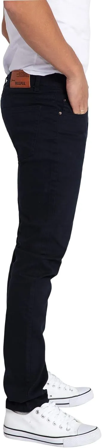 WULFUL Men's Slim Fit Skinny Stretch Comfy Jeans Denim Pants