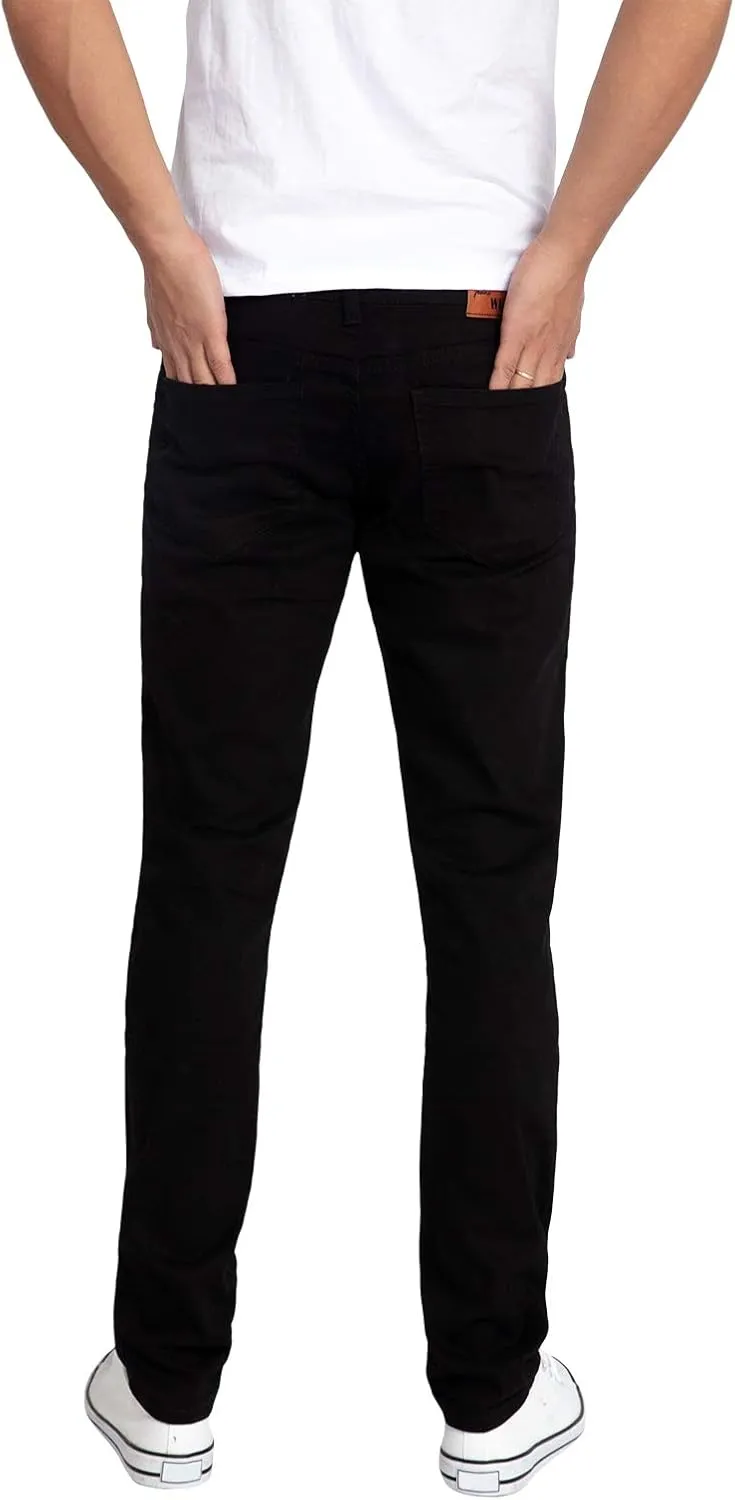 WULFUL Men's Slim Fit Skinny Stretch Comfy Jeans Denim Pants